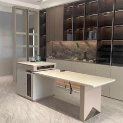 Bàn ăn kết hợp đảo bếp (2,2m kéo dài 2,5m)