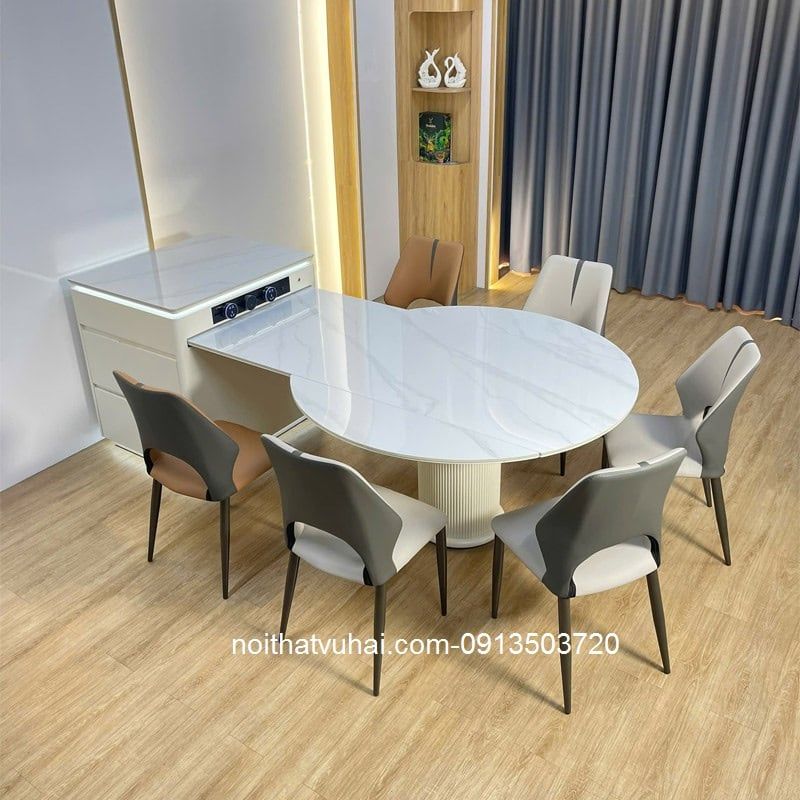 (Hàng Oder)Bàn ăn + bàn đảo AK5055