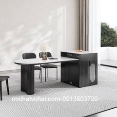 (Hàng Oder)Bàn ăn có bếp từ kết hợp bàn đảo AK3699