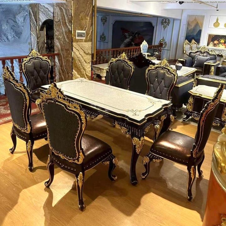 Bộ bàn ăn tân cổ điển 10