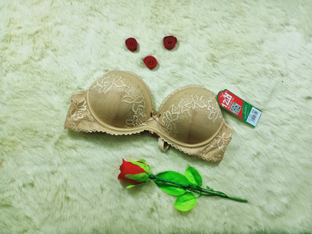 Mẫu Áo Lót Đẹp, Áo Ngực Ren Không Gọng Nâng Ngực E412-61-Thương Hiệu 12h