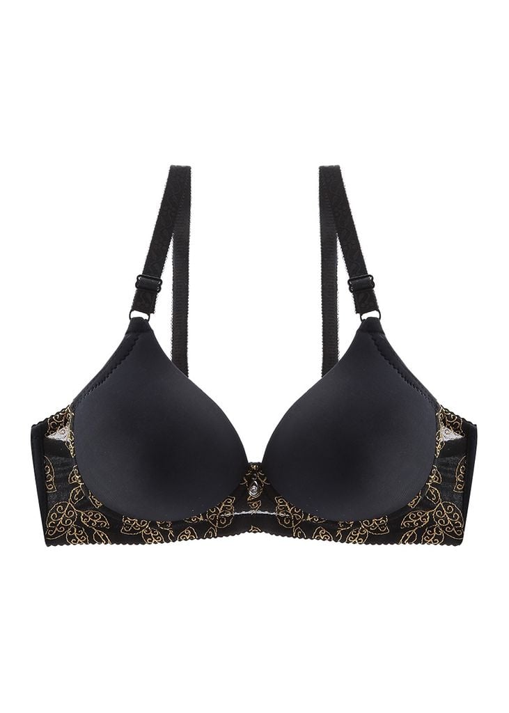 Đồ Lót Nữ Hoa Văn, Nội Y Mút Vừa Nâng Ngực E036 -59- Thương Hiệu 12h