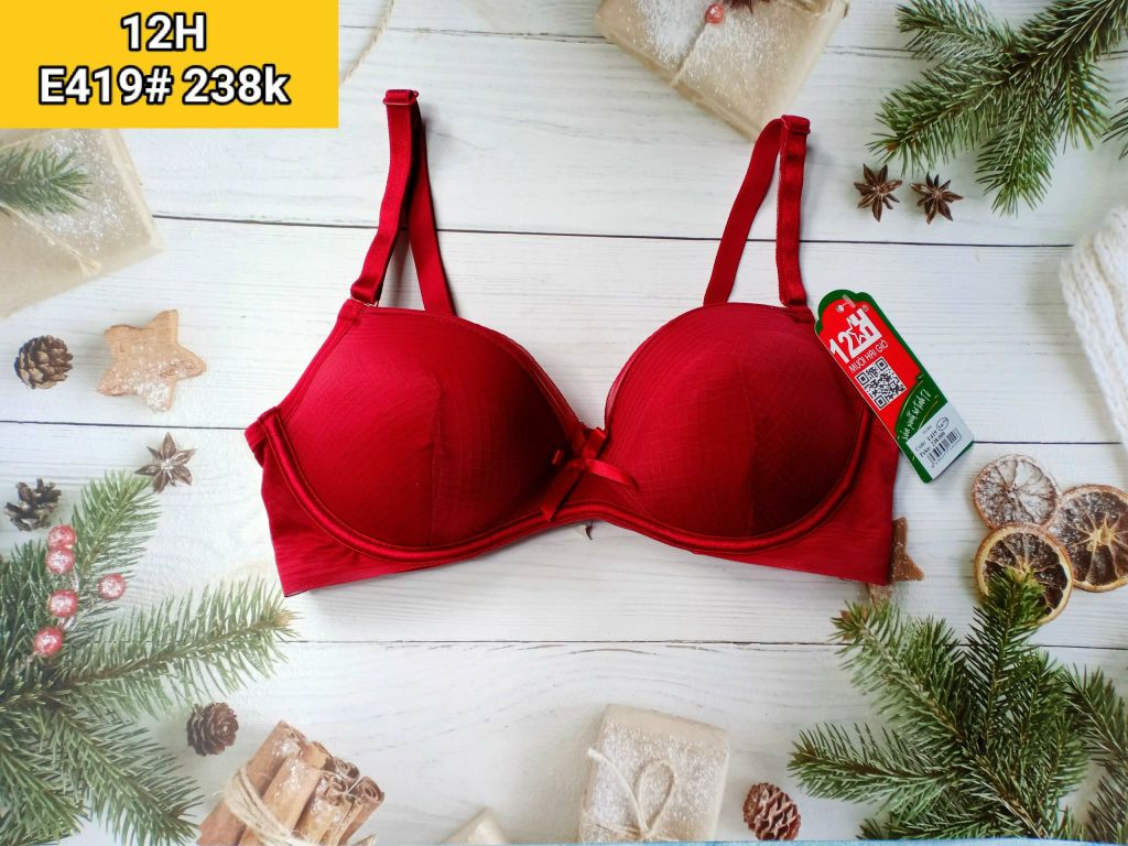 Sỉ Quần Lót Nữ, Áo Mút Vừa Không Gọng E419-147-Thuơng Hiệu 12h