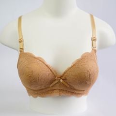 Áo Lót Nữ Mút Vừa, Ren, Không Gọng, Mã E415 Mềm Mại, Nâng Nở Tự Nhiên