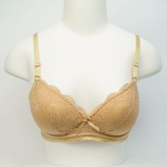 Áo Lót Mút Vừa, Không Gọng, Ren Lụa Mềm Mại – Nâng Đở Tự Nhiên, Thoải Mái, E485, Đồ Lót 12H