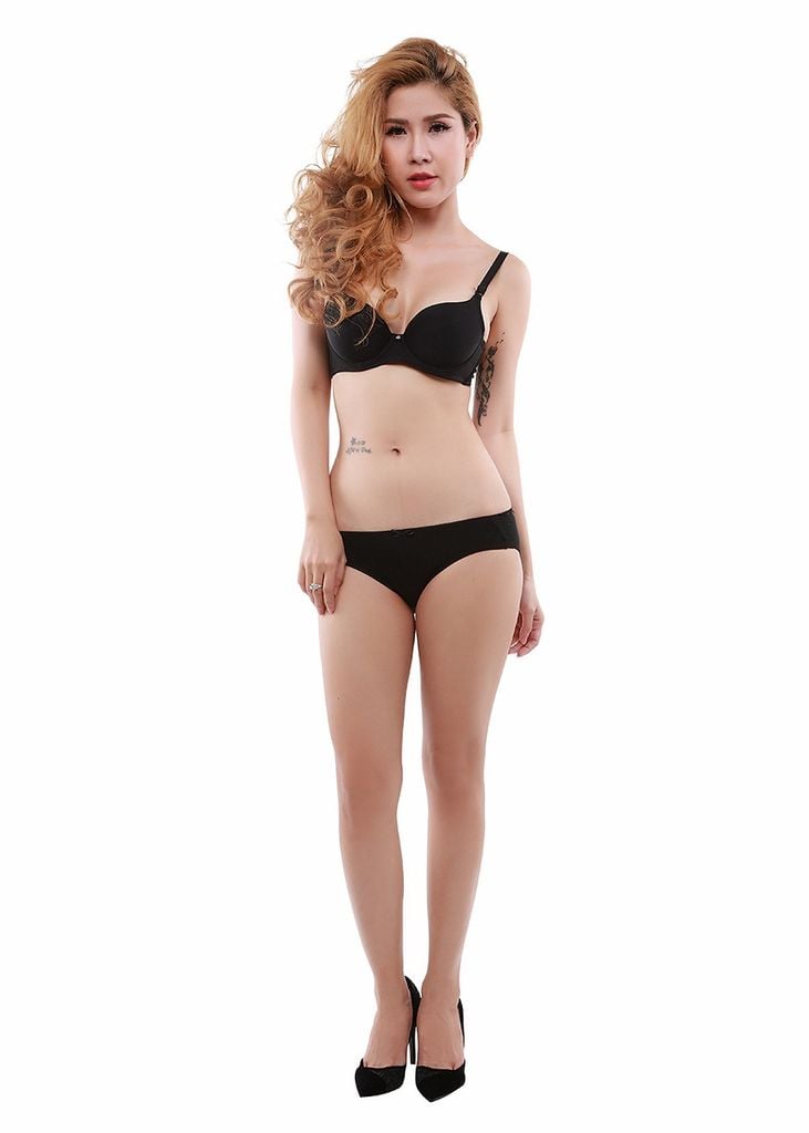 Thoi Trang Khong Noi Y, Do Lot Goi Cam, Nội Y Mút Mỏng Trơn 2 Khuy E085-148-Thương Hiệu 12h