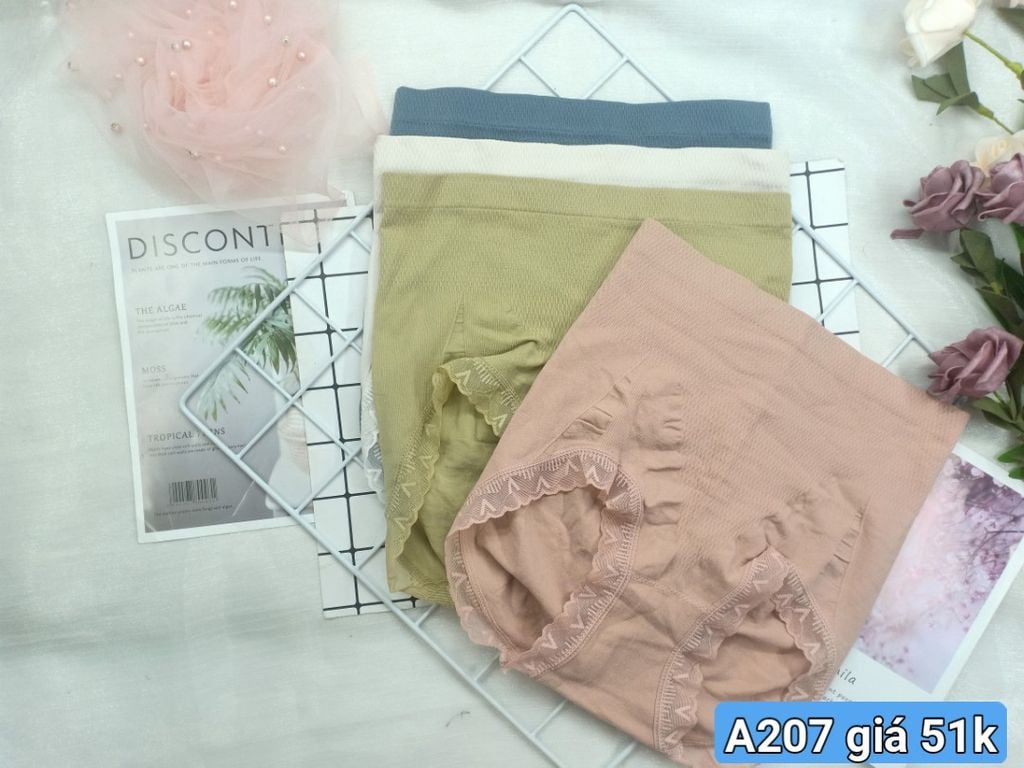 Quần Dệt Kim Chất Liệu Cotton Dệt Kim Mềm Mại Cao Cấp, A207-5, Đồ lót 12H