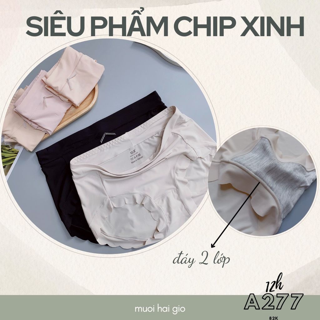 Quần Chíp Cotton Cao Cấp A277, Đồ Lót 12H