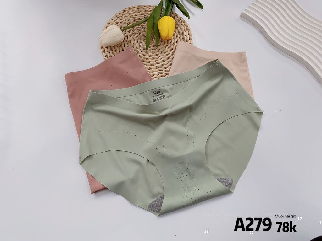 Quần Lót Su Đúc, Không Lộ Viền, Co Dãn Tốt, An Toàn Cho Da, A279-5, Đồ Lót 12H