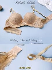 Áo Ngực Mút Bàn Tay Không Gọng - Ren Cao Cấp  Kháng Khuẩn, E536-5, Đồ Lót 12H