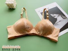 Áo Ngực Mút Mỏng, Ren Mềm Mại, Tạo Khe E552-2, Đồ Lót 12H