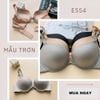 Áo Ngực Mút Dày Không Gọng, Dáng Trơn, Thiết Kế 4 Khuy, E554-1, Đồ Lót 12H