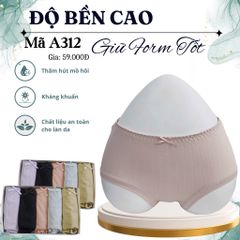 Quần lót nữ thun lạnh hỗ trợ kháng khuẩn đồ lót nữ lỗ thoáng khí trên bề mặt đáy 2 lớp Đồ Lót 12h form A312