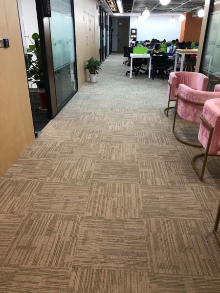  Thảm Sàn Màu Nâu Đậm Trải Văn Phòng VINUS 02 