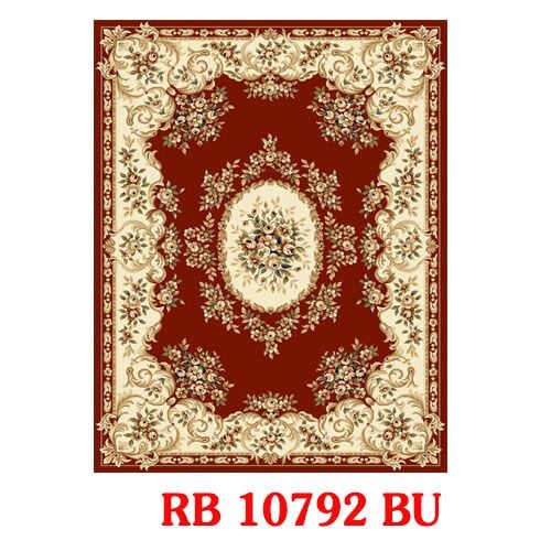  Thảm hoa văn cổ điển màu đỏ YL RB 10792 BU 