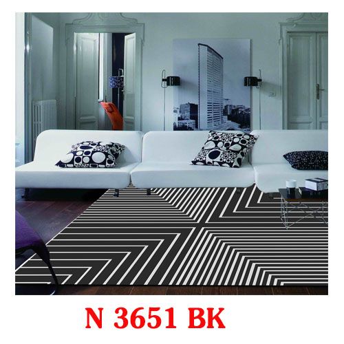  Thảm lót phòng khách YS N 3651 BK 