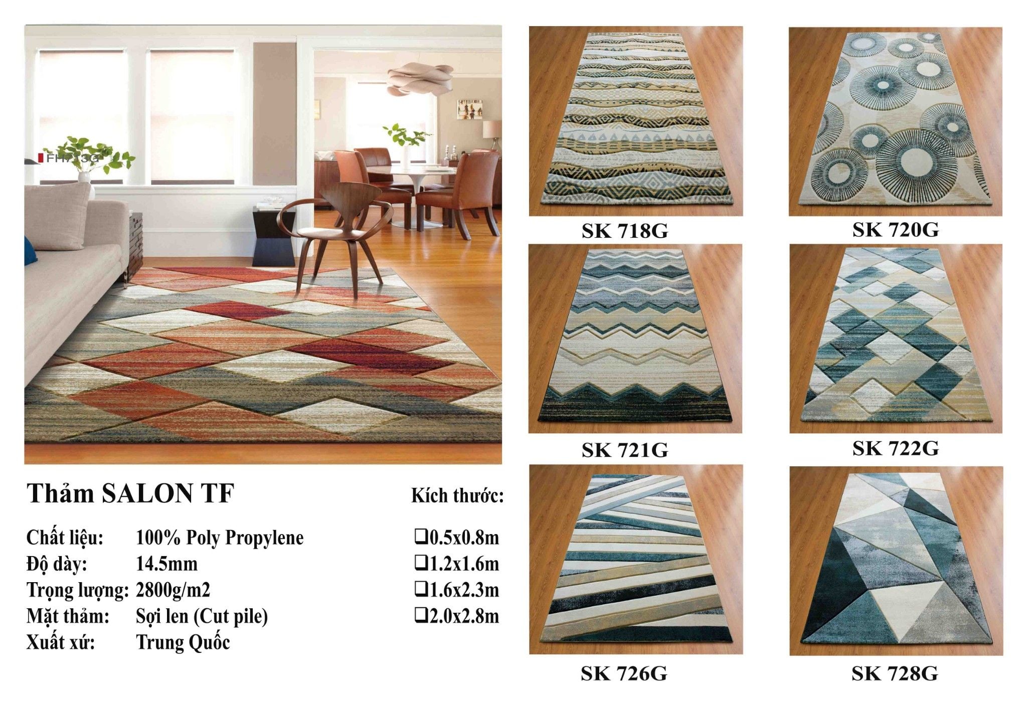 Thảm sofa TF SK 721G 