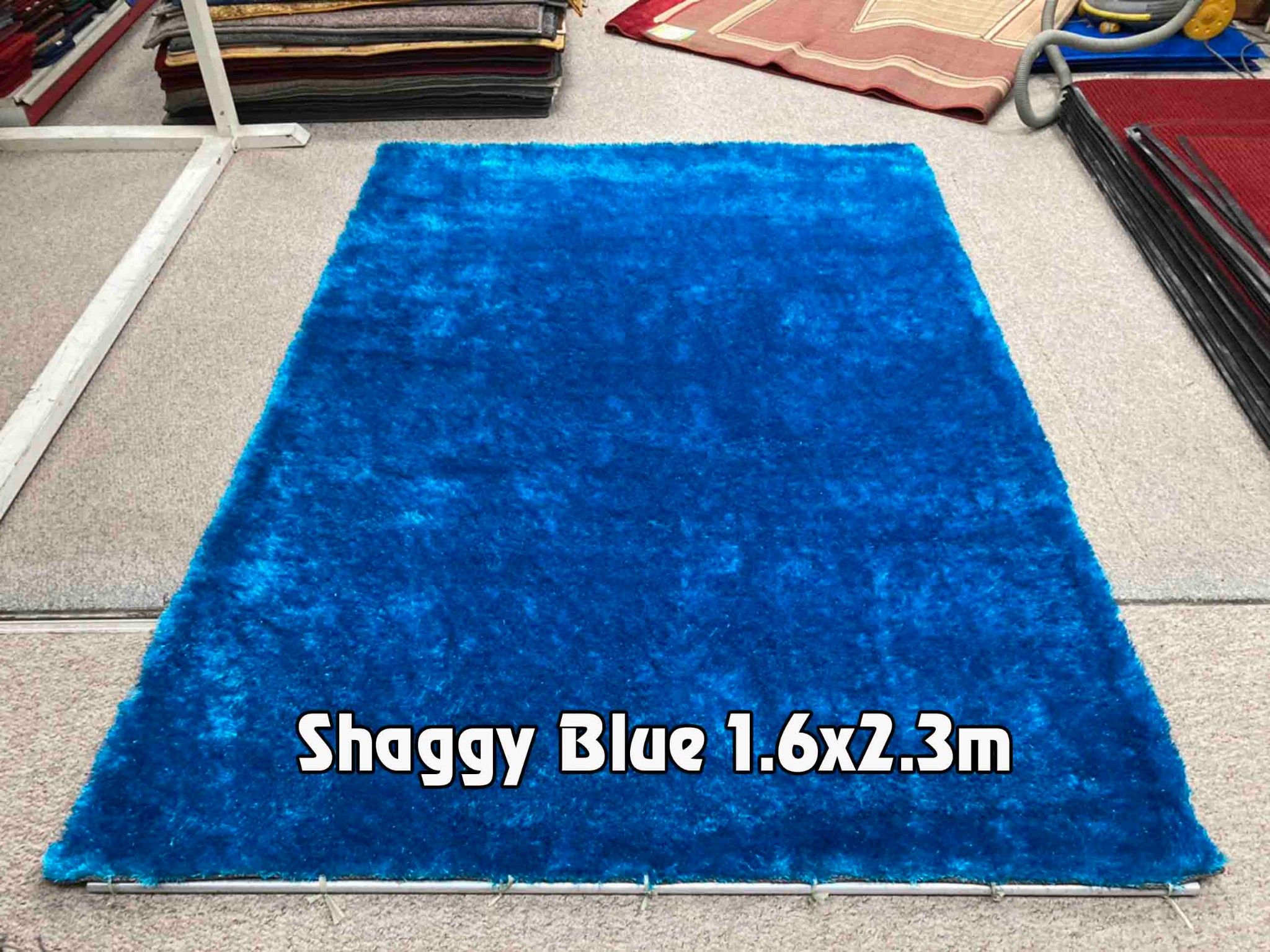  Thảm sofa xanh dương Shaggy Blue 1.6x2.3m 