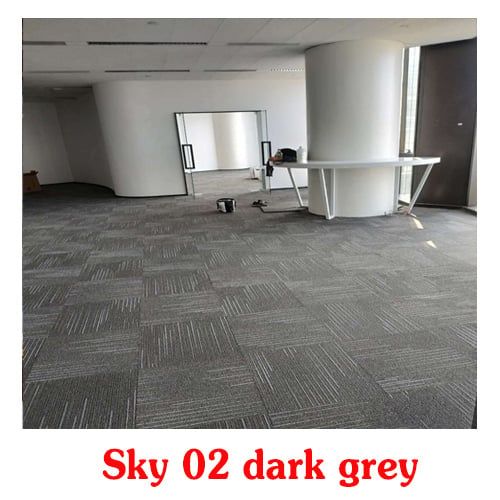  Thảm giá rẻ Sky 02 màu xám đậm 
