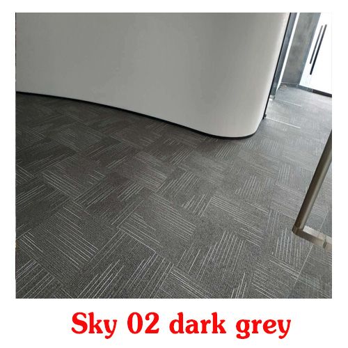  Thảm giá rẻ Sky 02 màu xám đậm 