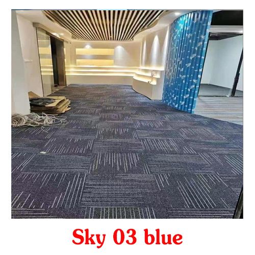  Thảm giá rẻ Sky 03 màu xanh dương 