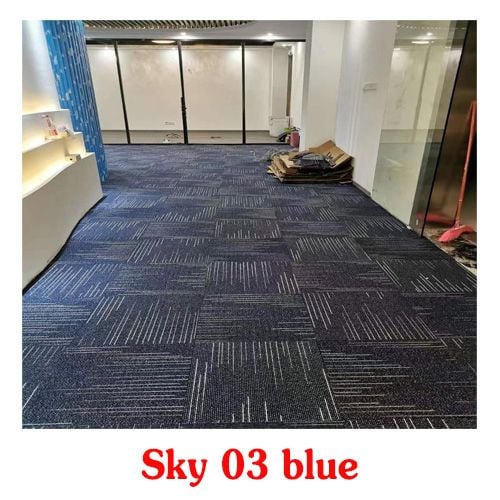  Thảm giá rẻ Sky 03 màu xanh dương 