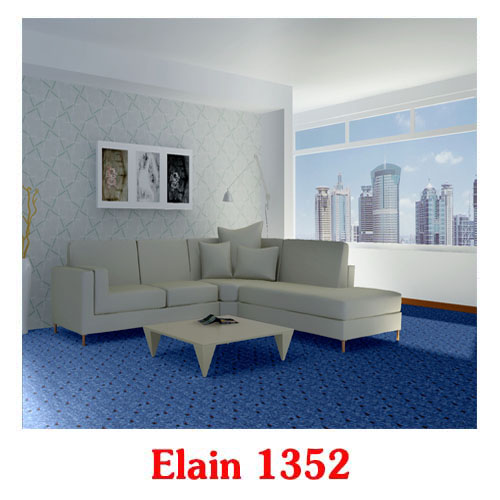 Thảm trải màu xanh dương Elaine 1352