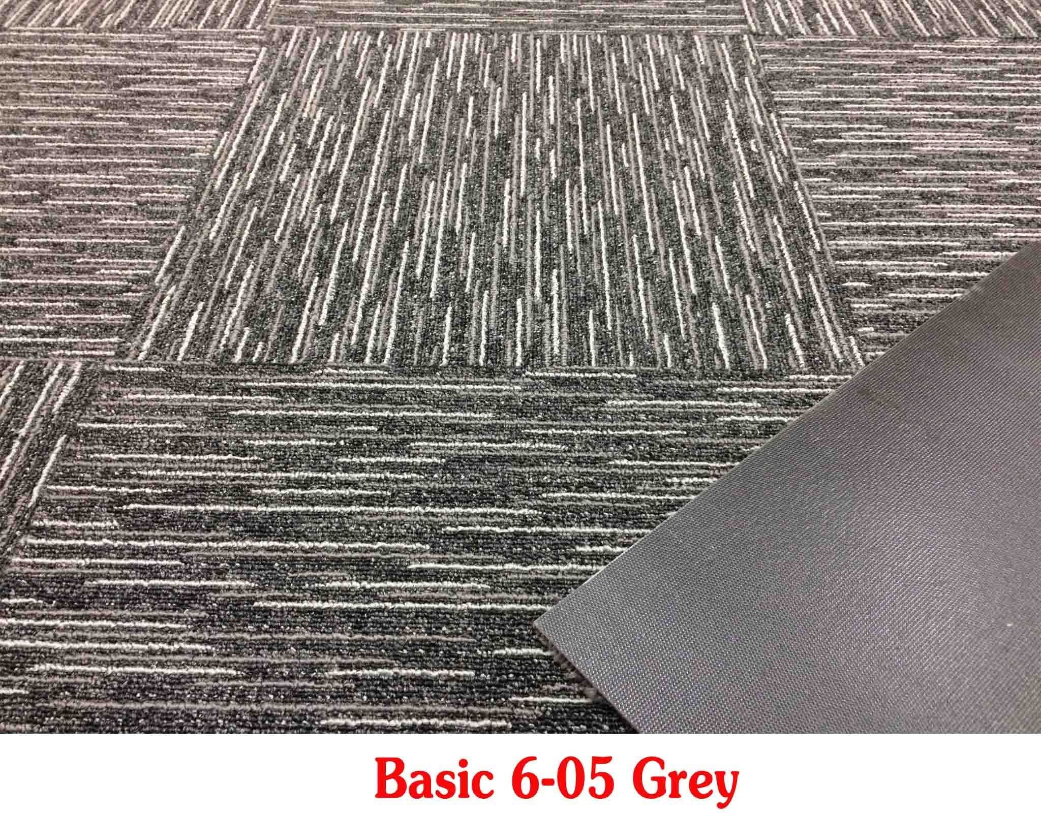  Thảm Sọc Basic 6-05 màu Xám 