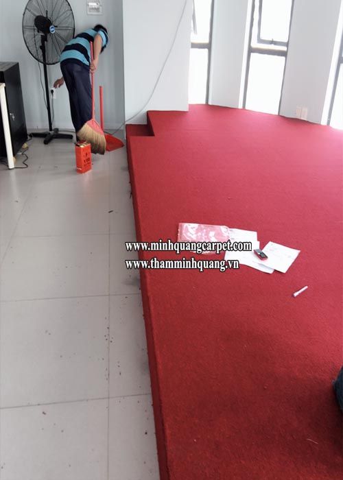  Trải thảm sân khấu văn phòng anh Hưng quận 1 