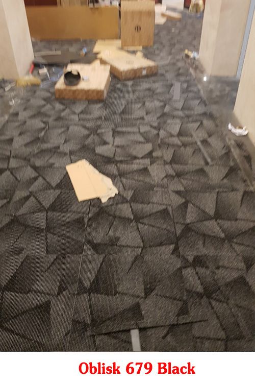  Thảm tấm Oblisk màu đen 679 Black 