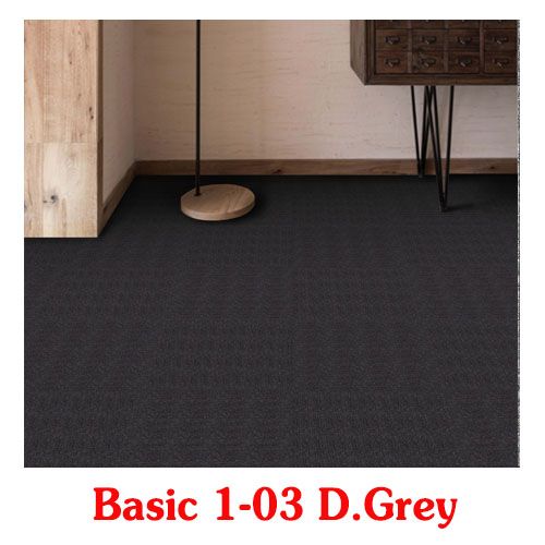  Thảm Tấm Xám Đậm Basic 1-03 