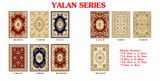  Thảm hoa văn cổ điển màu đỏ YL RB 10792 BU 