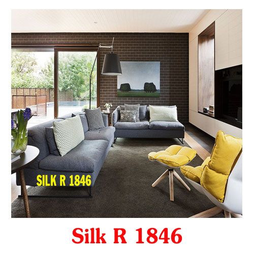  Thảm tấm màu đen SALON UAE SILK R 1846 