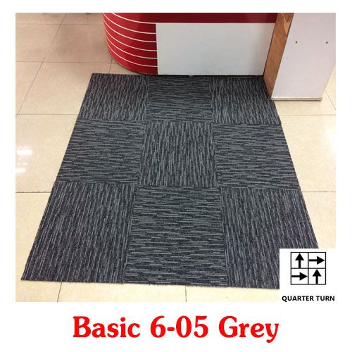  Thảm Sọc Basic 6-05 màu Xám 