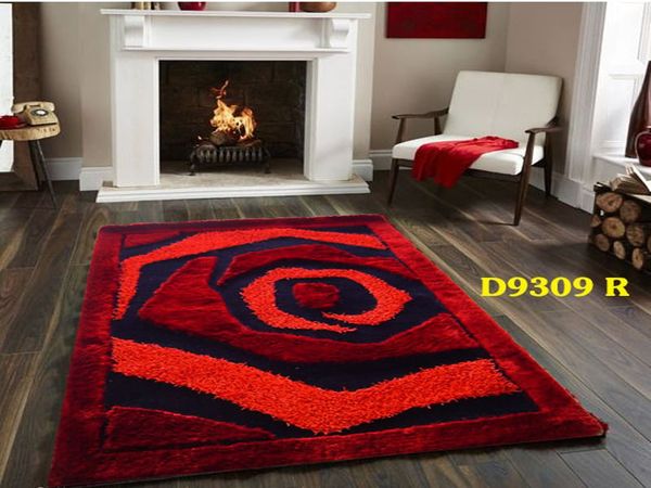  Thảm Shaggy Hoa hồng D9309 