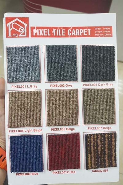  Thảm gạch màu đỏ PIXEL 012 