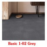  Thảm Gạch Màu Xám Basic 1-02 