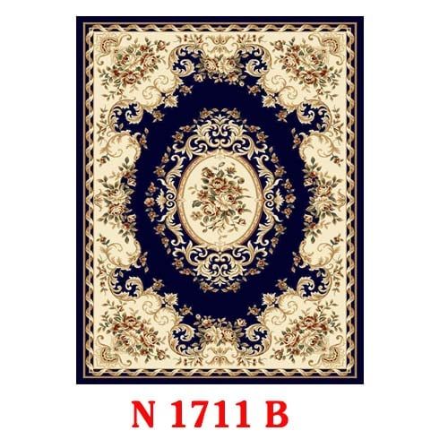  Thảm trang trí họa tiết cổ điển xanh dương YL N 1711 B 