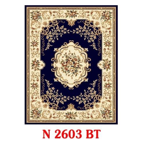  Thảm phòng khách màu xanh dương YL N 2603 BT 