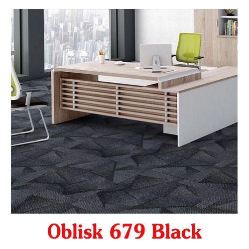  Thảm tấm Oblisk màu đen 679 Black 