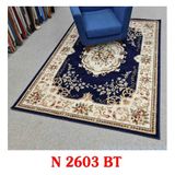  Thảm phòng khách màu xanh dương YL N 2603 BT 