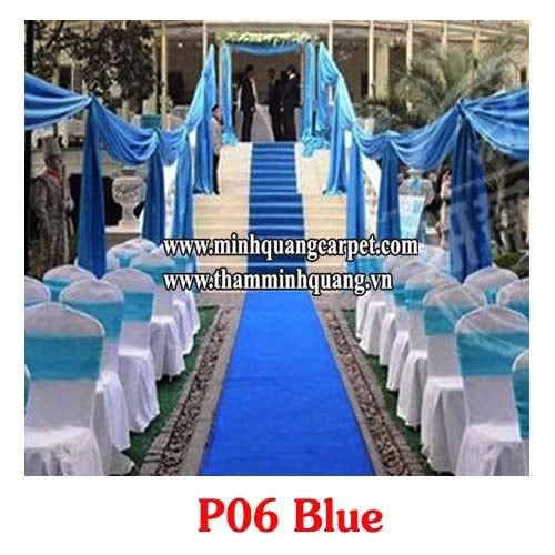  Thảm sự kiện màu xanh da trời P06 