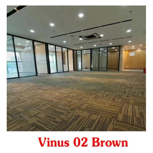  Thảm tấm lót văn phòng VINUS 02 màu nâu 