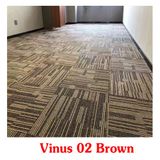  Thảm tấm lót văn phòng VINUS 02 màu nâu 