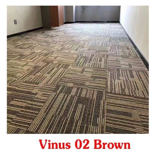  Thảm tấm lót văn phòng VINUS 02 màu nâu 