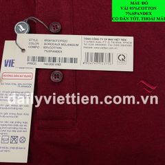 Áo thun Việt Tiến màu Đỏ số 1866