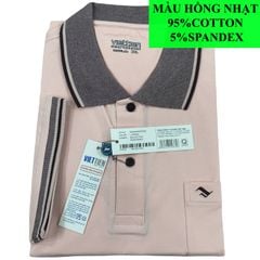 Áo thun Việt Tiến màu Hồng Sáng số 1323