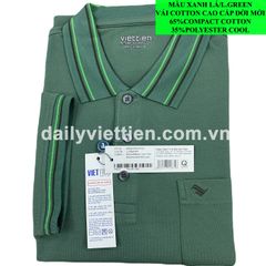 Áo thun Việt Tiến màu Xanh lá số 1304