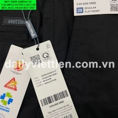 Quần Kaki Đen Việt Tiến số 852