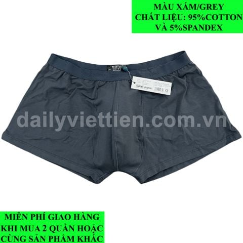 Quần lót Đùi Việt Tiến Boxer màu Xám Grey số 593